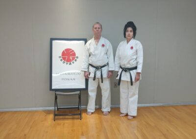 Mr. Crockett Sensei with Ms. Fill Sensei at the Washington, DC Dojo