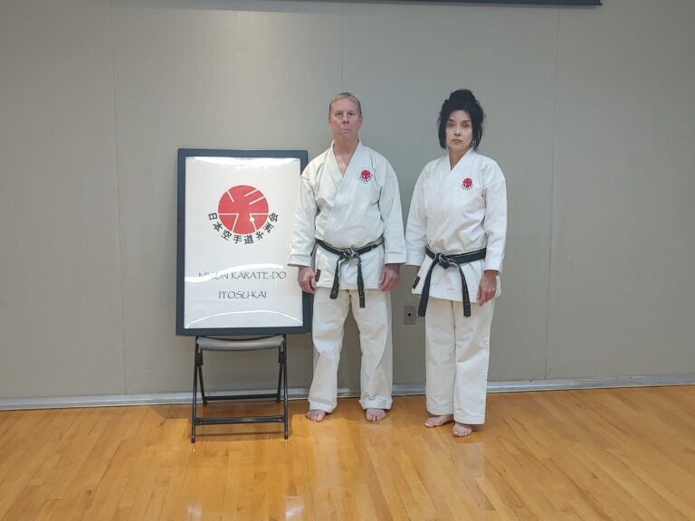 Mr. Crockett Sensei with Ms. Fill Sensei at the Washington, DC Dojo